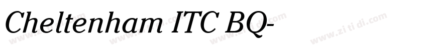 Cheltenham ITC BQ字体转换